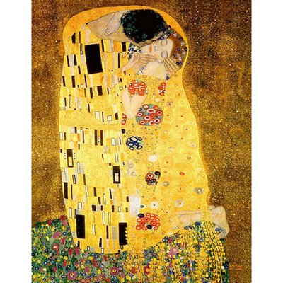 Алмазна мозаїка Густав Клімт Поцілунок без підрамника розміром 40х50 см Strateg (JSFH73118) JSFH73118 фото