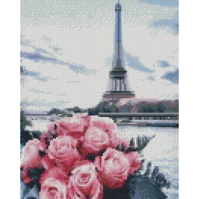 Алмазна мозаїка Троянди у Парижі розміром 30х40 см Strateg HX424 HX424 фото