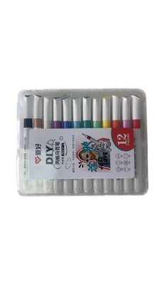 Набір скеч-маркерів 12 шт акрилеві Aihao для малювання код: PM5510-12 PM5510-12 фото