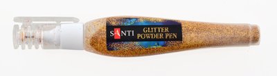 Ручка Santi с рассыпным глиттером золотой 10г. код: 411748 411748 фото