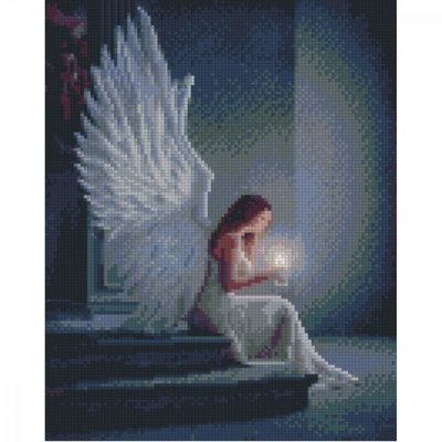 Алмазна мозаїка Дівчина-ангел 30х40 см Strateg (HX470) HX470 фото