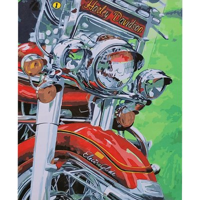 Картина за номерами Фото Harley розміром 40х50 см Strateg (SY6706) SY6706 фото