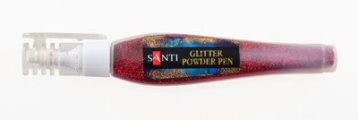 Ручка Santi з розсипним глітером червоний 10г. код: 411750 411750 фото