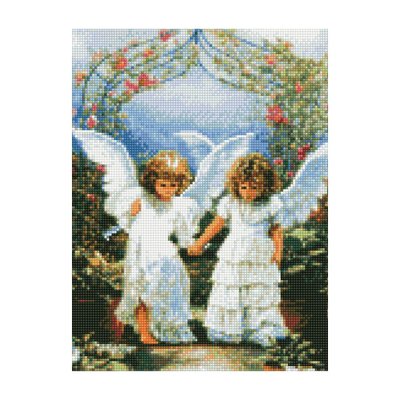 Алмазна мозаїка Дівчата-ангели 30х40 см Strateg HX015 HX015 фото