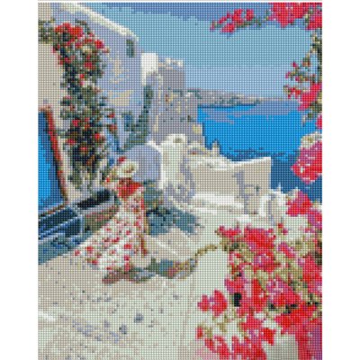 Алмазна мозаїка Дівчина на прогулянці 30х40 см Strateg (KB104) KB104 фото