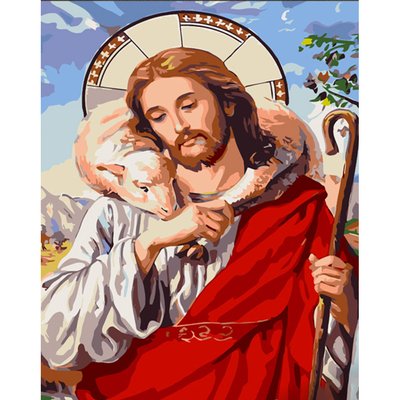 Картина за номерами Христос з лаком 30х40 см Strateg (SS6749) SS6749 фото