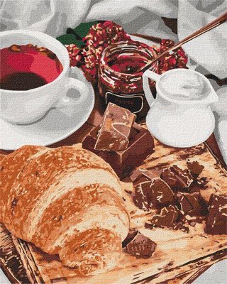Картина по номерам Французский завтрак 40х50 Идейка (KHO5573) KHO5573 фото