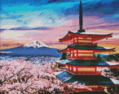 Алмазна мозаїка на підрамнику Улюблена Японія 40х50 (AMO7175) AMO7175 фото