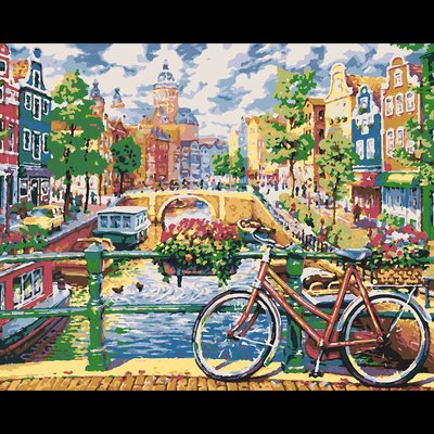 Картина за номерами Літо в Амстердамі 40*50 см SANTI (954481) 954481 фото