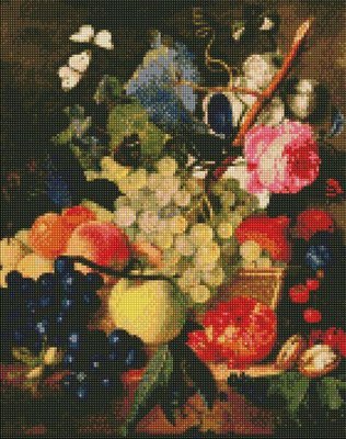Алмазная мозаика Корзина с фруктами ©Jan van Huysum 40х50 Идейка (AMO7248) AMO7248 фото
