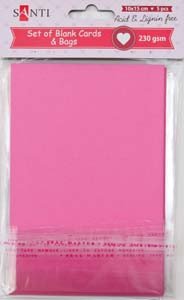Набір рожевих заготовок для листівок 10см*15см 230г/м2 5шт. код: 952272 952272 фото