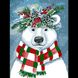 Картина по номерам SANTI Праздничный медведь 30*40см (954405) 954405 фото 1