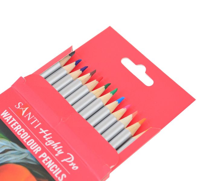 Набір акварельних олівців Santi Highly Pro 12 шт код: 742383 742383 фото
