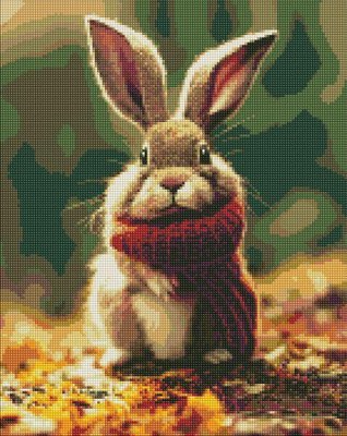 Алмазна мозаїка Маленький кролик у лісі Neag Mircea Marius 40х50 Ідейка (AMO7576) AMO7576 фото