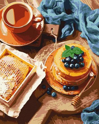 Картина за номерами Млинці для чаю 40*50 см у тепловому пакеті Ідейка Ukraine (KHO5641) KHO5641 фото