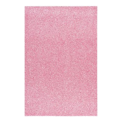 Фоамиран ЕВА рожевий з глітером 200*300 мм товщина 17 мм 10 листів код: 742678 742678 фото
