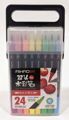Набір скетч-маркерів 24 шт. для малювання двосторонніх Aihao sketchmarker код: CP600-24 CP600-24 фото