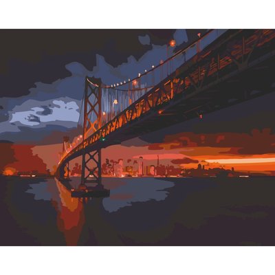 Картина за номерами Golden Gate Bridge 40х50 см АРТ-КРАФТ (11003-AC) 11003-AC фото
