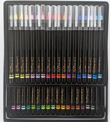 Набір акварельних маркерів з пензликом 36 шт. для малювання Aihao Brushpen (WB910-36) WB910-36 фото
