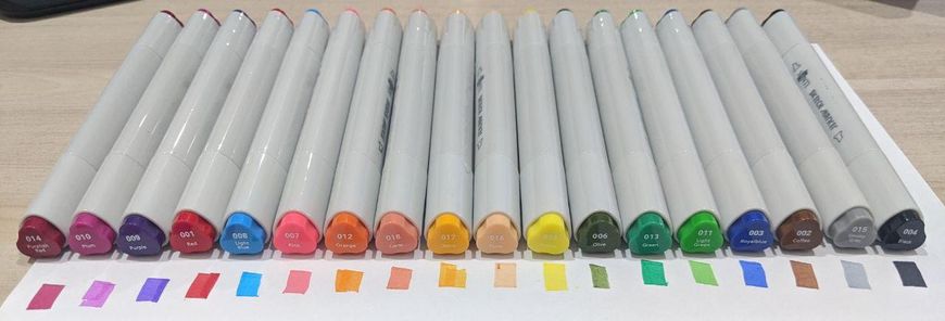 Набір Максі скетч-маркерів для малювання 30 шт. у фірмовому пеналі Santi sketchmarker 741384 фото