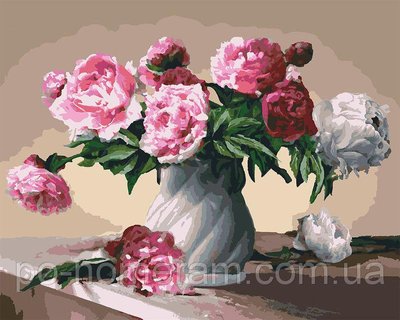 Картина за номерами Букети любовних квітів у тепловому пакеті 40*50 см (KHO3001) KHO3001 фото