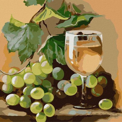 Картина за номерами Солодкий виноград 40х40 Ідейка (KHO5624) KHO5624 фото