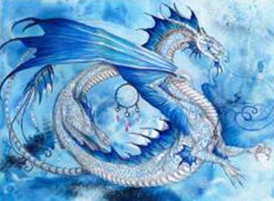 Алмазна мозаїка Літаючий дракон 30 * 40см без рамки в коробці 39 * 8 * 5 см H8176 фото