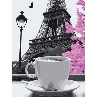 Картина за номерами Кава в Парижі 40*50 см АРТ-КРАФТ (11208-AC) 11208-AC фото