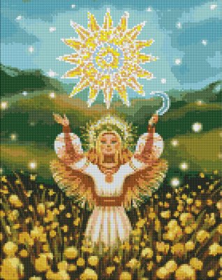 Алмазна мозаїка Патріотична Сонячна дівчина ©yuji.rivera 40х50 Идейка (AMO7539) AMO7539 фото