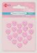 Набір кристалів самоклеючих сердечка рожеві 18 шт (952663) 952663 фото 1